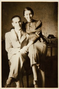 Fira Melamedzon and Jozio Lustig, her boyfriend, a student of Poznan University. 10 of May 1937